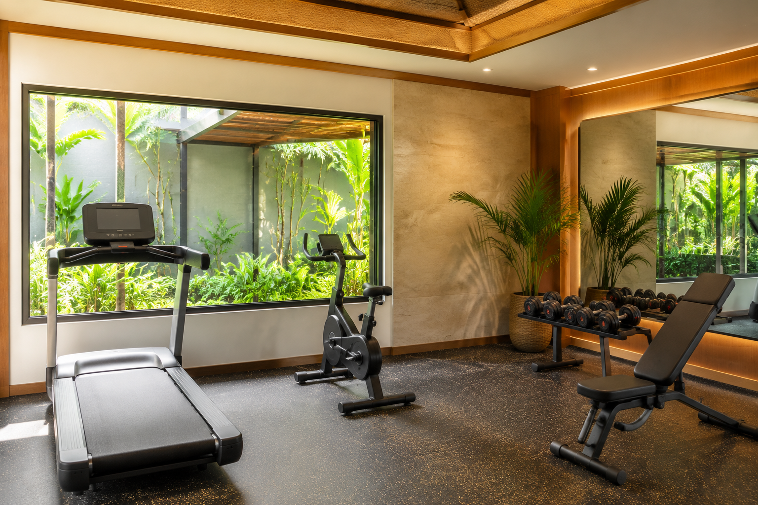 Ruang gym hotel
